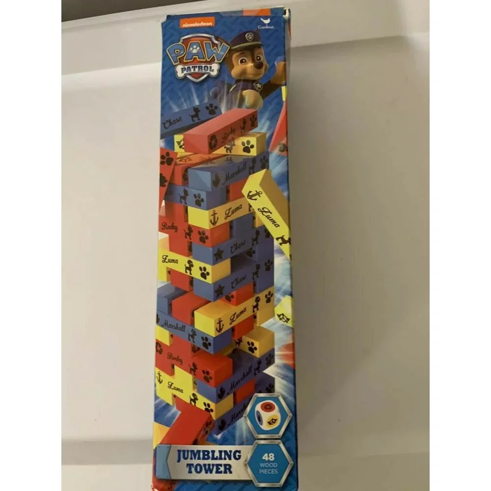 New Paw Patrol Jumbling Tower Game 48 Wood‎ Pieces Sealed